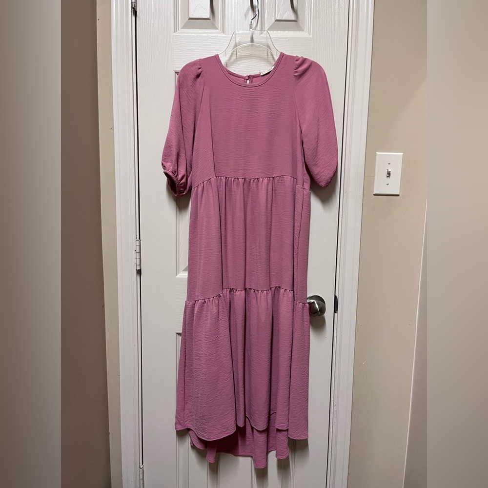 Pink high/low dress